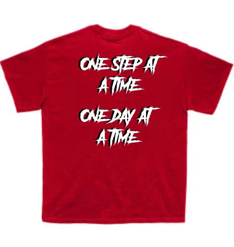 Octavius Motto T-Shirt Red/White/Black