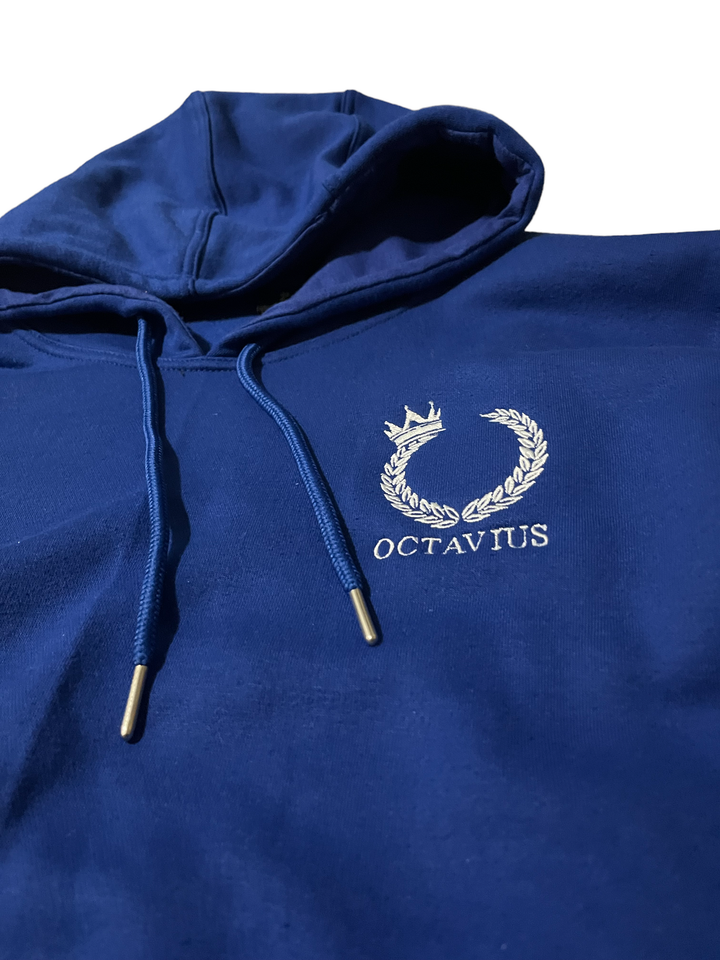OCTAVIUS Logo Hoodie - Royal Blue/White