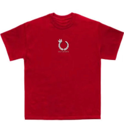 Octavius Motto T-Shirt Red/White/Black