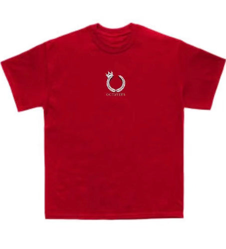 Octavius Motto T-Shirt Red/White/Black